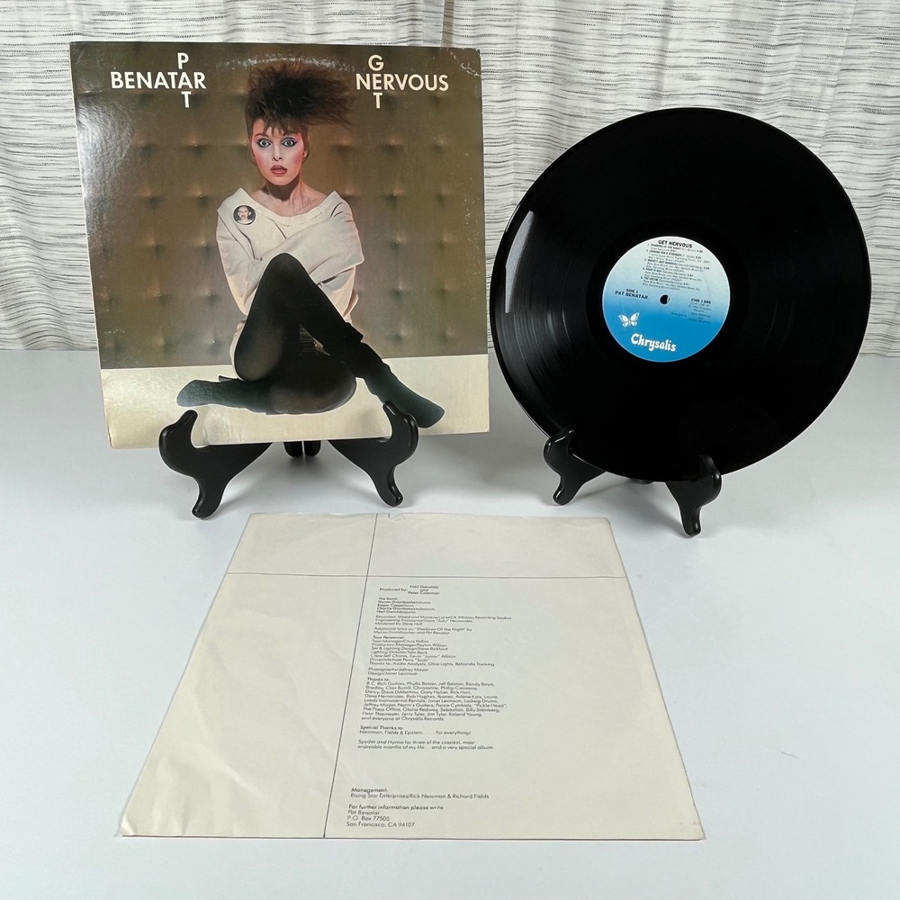 Pat Benatar Get Nervous Vinyl LP Album 1982 Chrysalis CHR 1396 Rock Record